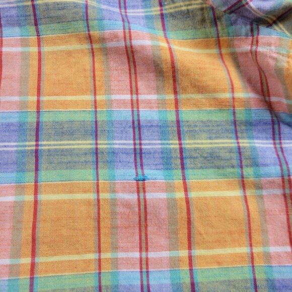 Polo Ralph Lauren Shirt Mens 2XL Colorful Button Up Plaid Colorful Lightweight - Picture 2 of 9